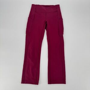 Lululemon Speed‎ Up Crop 21" Ruby Wine Women's Running Pants Size 2